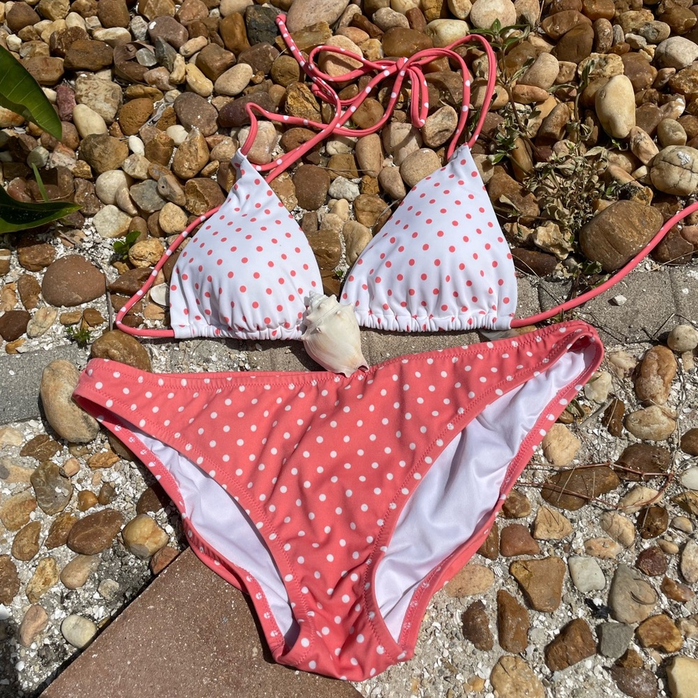 Victoria Secret pokadot bikini!!  New!!